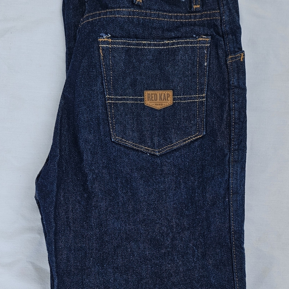 Red Kap Men's Straight Leg Dark Blue Denim Jeans